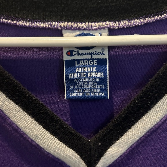 Vintage 90s Champion Toronto Raptors Basketball NBA Men’s Size L Purple T Shirt - Picture 3 of 7